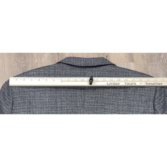 Indochino Gray Wool Blend Blazer Men’s 46R Sport Coat Jacket Surgeon Cuffs - Picture 6 of 16